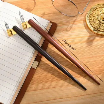 Напълно нов дървен държач за писалка за калиграфия манга с 6 топчета, определени за нанасяне на надписи, комплект за рисуване на комикси, набор от инструменти за рисуване