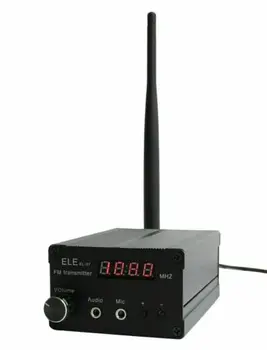 87-108 Mhz 5 W стерео FM трансмитер 0,2 W 1 W 3 W 5 W Регулируема мощност + антена + захранване