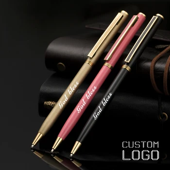 Креативна многоцветен метална химикалка писалка може с помощта на лазер се настройвам на име, лого дизайн, бизнес реклама, офис химикалка за подпис подаръци за рожден ден
