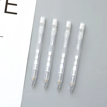 Прост прозрачен механичен молив 2B Молив за графитового рисуване механичен молив ученически канцеларски материали