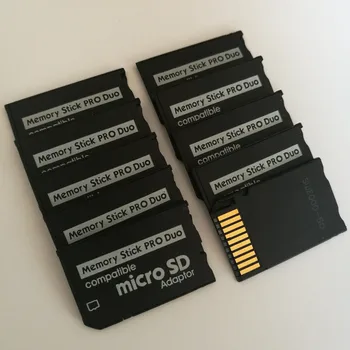 500шт Поддръжка на карта памет Micro SD с адаптер Memory Stick за PSP Micro SD Memory Stick Pro Duo