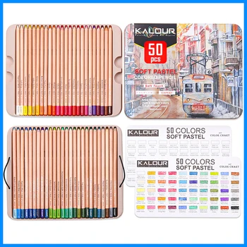Красиви меки моливи серия 50, комплект за рисуване на графити, детски стоки, стоки за бродерия, канцеларски материали за обучение на офиса