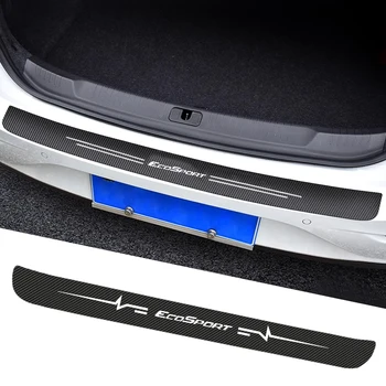 За Ford Ecosport стикер на прага на колата е от въглеродни влакна, защита от надраскване и водоустойчив защитен филм, аксесоари за багажника