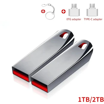 Метален флаш памет USB 3.0 32G-1TB/2TB USB Флаш памети Високоскоростен Преносим USB Флаш диск За Съхранение на Ключодържател Устройство, USB Флаш устройство