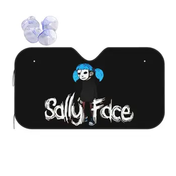 Видеоиграта Sally Face Ретро сенника на Предното стъкло 76x140 см От Анимационни Алуминиево Фолио, За Прозорец, на Предното Стъкло, седалките Автомобили