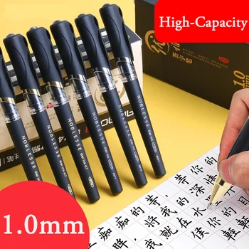 Гел писалка с голям капацитет, практически калиграфия, 1,0 мм, точка за писма, бензиностанция, калиграфски бизнес химикалки, плътно писмо, удобно захващане