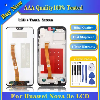 100% Тествани OEM-дисплей за Huawei Nova 3д LCD сензорен дисплей, дигитайзер, сглобени с рамка, резервни части за вашия телефон