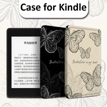 За Kindle Paperwhite 5 4 2021 Калъф Kindle Paperwhite 4 PQ94WIF 2018 обхваща Проектиране на електронни книги Пеперуда За Kindle 658 Замени обвивка