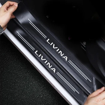 Защитни етикети на прага на вратата на колата с логото на Nissan Livina 2015 2016 2017 2018 2019 2020 2021 броня багажник