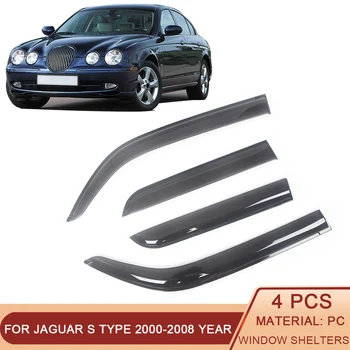За Jaguar S-Type XJ6 XJ8 XJ12 1995-2008 Странично Прозореца на Колата Козирка за Защита От Слънце и Дъжд Козирка Защитно покритие Стикер Аксесоари