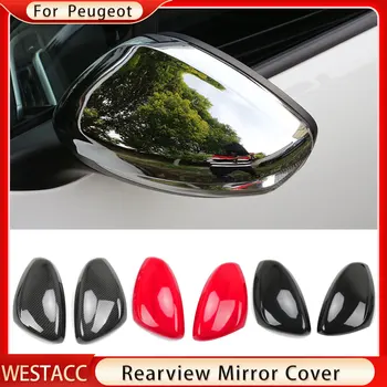 2 бр. защитно тампон върху огледалото за задно виждане за Peugeot 2008 2016 - 2019 2020 2021 2022 Аксесоари за страничните огледала