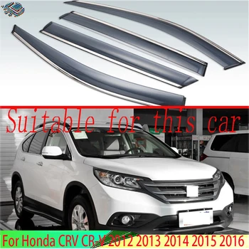За Honda CRV CR-V 2012 2013 2014 2015 2016 Automobile Странични Прозорци Вятърни Дефлектори на Предното Стъкло, Тонирани Слънчеви Очила, Аксесоари 4 бр.