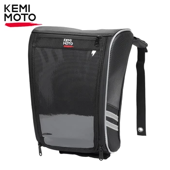 Чанта за резервоара на мотоциклета KEMiMOTO Водоустойчива чанта за мобилен телефон със сензорен екран за Sportster Softail, чанта за съхранение
