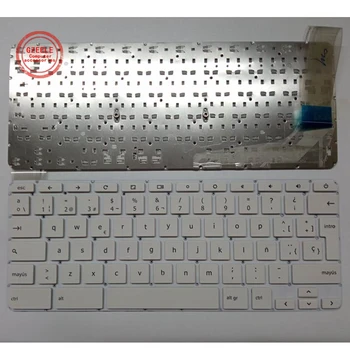 Испания SP Клавиатура за лаптоп HP Chromebook 14-Q 14-Q000 14-Q010DX 14-Q010NR 14-Q020NR 14-Q029WM 14-Q030NR Бял