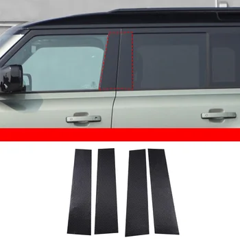 Аксесоари за външността на автомобила, набор от декоративни стикери върху централната багажник, врати, карбоновое влакна, подходящи за Land Rover Defender 2020-2023