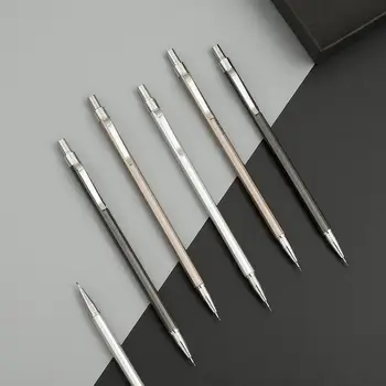 JIANWU 3 бр./компл. Проста метална текстура Механичен молив 0,5 мм и на 0.7 мм молив за рисуване Пластмасов материал Канцеларски материали