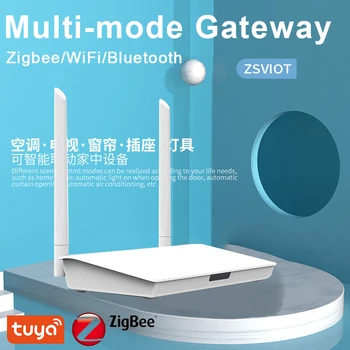 Sasha Zigbee Портал Hub Zigbee 3.0 Bluetooth портал с конектор мрежов кабел, кабелна връзка, интелигентно управление на живот