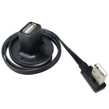 0,2 М-1 М настолен USB 2.0 Type A конектор за връзка с удлинителю, кабел за зареждане на данни с экранированным основа-поставка