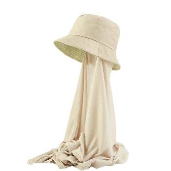 Мюсюлмански трикотажный хиджаб, с широка шапка, летен козирка, забрадка, шапки с аромат за жени, градинска и плажна шапка рибар