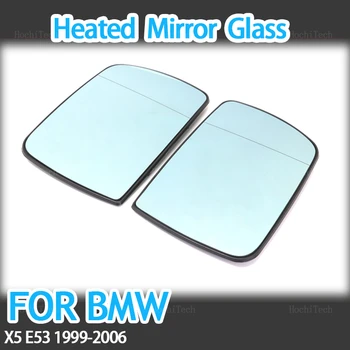 Лявото и Дясното Странично Синьо Огледало за Обратно виждане С подгряване, Стъкло, Широкоугольное Огледалото за задно виждане за BMW X5 E53 1999 2000 2001 2002 2003 2004 2005 2006