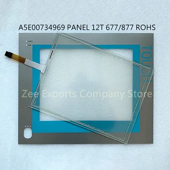 Нов панел A5E00734969 12T 677/877 ROHS със сензорен екран, стъкло, дигитайзер, защитно фолио
