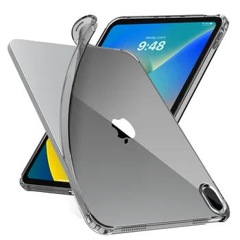 Прозрачен калъф MoKo за Новия iPad 10.9 2022, прозрачен калъф за iPad на 10-то поколение, леко Меки TPU, Сверхпрозрачный Защитен калъф срещу надраскване