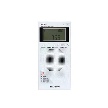 Нов мини преносим музикален плейър M-301 Говорител FM 64-108 Mhz Запис на аудио радио с стереонаушниками