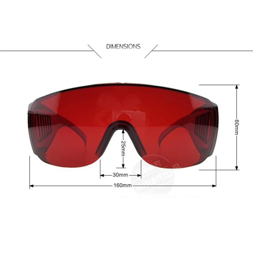 защитни очила за лазерна защита 450нм/532nm Зелен син IPL Инструмент за красота Гравиране Защита на очите