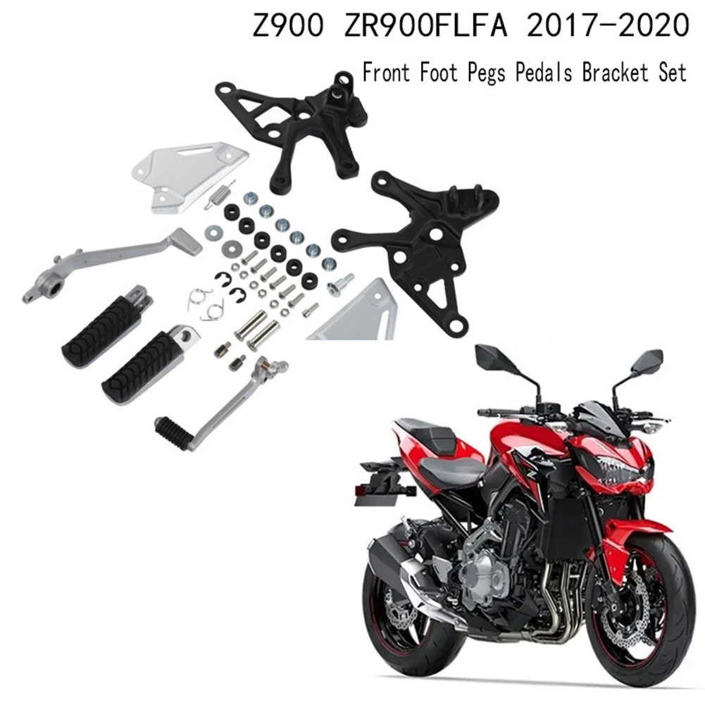 Поставка за ножных педалите мотоциклет, предните стъпала, педали, комплект скоби за Kawasaki Z900 ZR900FLFA 2017-2020