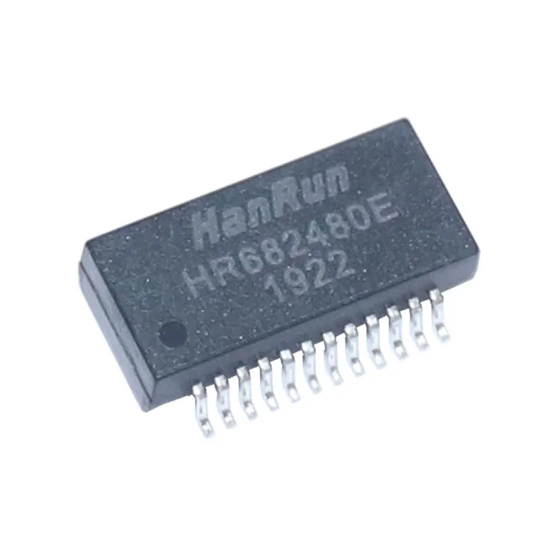 HR682480E оригиналната опаковка HanRun СОП-24 мрежов филтър-трансформатор, спецификация на съответния лист