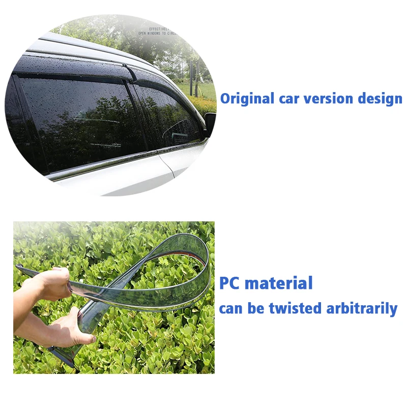 За Volvo XC90 2006-2014 прозорец очила за защита от дъжд, прозорци, дъждобран, дефлектор, тента, панел, вентилационна защита, за довършителни работи на покрива козирка