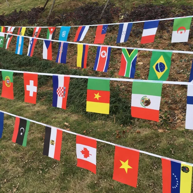 Знамена 32 най-добри страни, вывешенное футболно знамето на Pride, Бургосский флаг по целия свят, флаг нации за игри, вывешенный флаг Гордост на въже