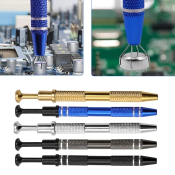Електронен компонент экстрактора чип Синя смукателна дръжка с четири нокти Ръчни инструменти за събиране на чипове Инструменти за ремонт на мобилни телефони