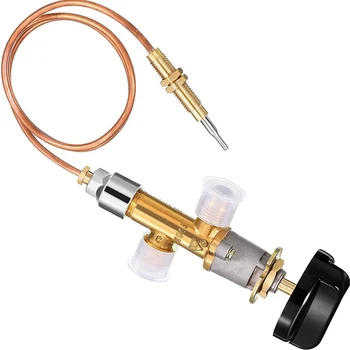 10X Комплект охранителни клапани за газ камина ниско налягане LPG Подмяна на термодвойка газов нагревател 5/8-18UNF