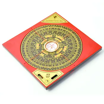Китайски компас фън шуй квадратна метална повърхност Luopan LuoJingYi Професионален майстор доставя компаси за домашен интериор плюсове plaza