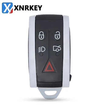 XNRKEY 5-Бутон Автомобилен Дистанционно управление с Неразрезанным Нож за Jaguar X S Type XF и XK XKR въз основа на 2007-2012 Взаимозаменяеми Калъф За смарт ключове