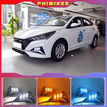 За Hyundai Accent Solaris Verna 2020 led DRL дневни ходова светлина противотуманная фаровете 12 В Автомобилни ходови светлини