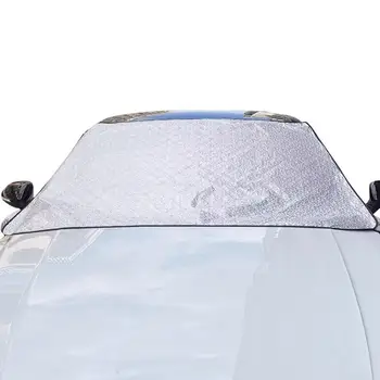 Предни вятър Снежна покривка слънчеви очила на предното стъкло на превозното средство Универсален автомобилен козирка Снежна щит една мразовита Зимна покривка