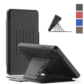 За Samsung Galaxy Tab A7 Lite 8,7 см 2021 SM-T220 SM-T225 Калъф От Изкуствена кожа, с Окачени Магнитна Ключалка, Противоударная Стойка, Калъф за таблет