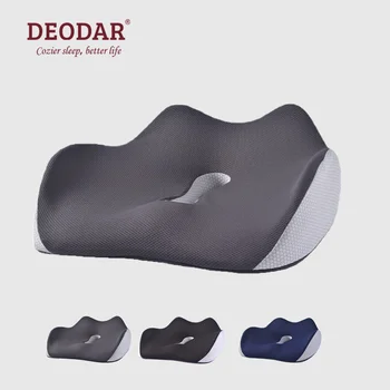 Възглавница за сядане с ефект на паметта Deodar, ергономична, поправяне седалка за бугристости задните части, снижающая умора на изпражненията