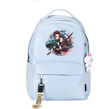 Demon Slayer Kimetsu no Yaiba Мультяшная студентски училищната чанта на рамото, раница за cosplay, Пътни чанти за лаптоп, раница, подарък