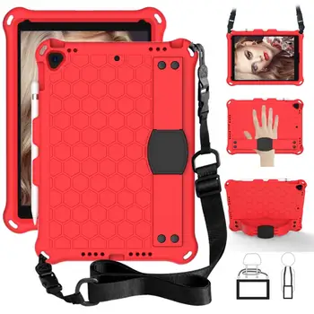 Калъф за iPad 10.2 2019 2020 A2200 A2198 A2197 чанта за носене на рамо С клетъчна Стойка Детски Ръчно С Притежателя на Защитната Обвивка