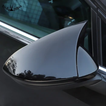 2 бр. лъскава черна капачка на страничните огледала за Volkswagen Golf 6 Golf7/7.5 GTI R-line Golf 8, части за модификация на корпуса отвън