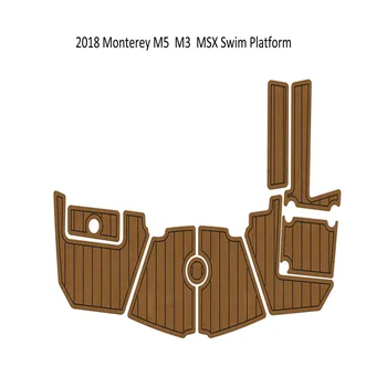 2018 Monterey M3 M5 MSX Платформа за плуване с подножкой Лодка EVA пяна на Палубата от тиково дърво Подложка за пода