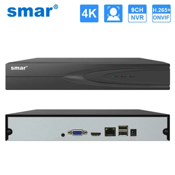 Smartdo 4K HD 9CH 16CH H. 265 Мрежов Видеорекордер за ВИДЕОНАБЛЮДЕНИЕ За 6MP/8-МЕГАПИКСЕЛОВА IP Камера Система за Защита на Сигурността на Onvif Xmeye Cloud НРВ