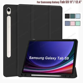 Меки корици, с притежател на Молив за Samsung Galaxy Tab S9 Плюс Калъф за S9 11 