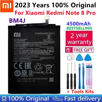 2023 Години 100% Оригинален 4500 mah BM4J Батерия За Xiaomi Redmi Note 8 Pro Note8 Pro Истински Смяна на Батерията на Телефона Безплатни Инструменти