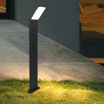 80 см, 12 W външен градински лампа в колона Регулируема Алуминиева Вила Пейзаж Улично осветително в колона Обществен път на пешеходна пътека на тревата светлина