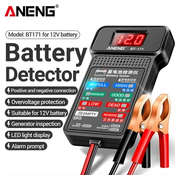 ANENG BT-171 Многофункционални тестери батерия 12 v за авторемонтной Откриване на производството с led обратен екран Инструмент електрозахранване