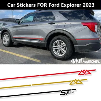 ЗА Ford Explorer 2023 Промяна на външния вид на етикети за автомобил, модни аксесоари от естествен фурнир по поръчка